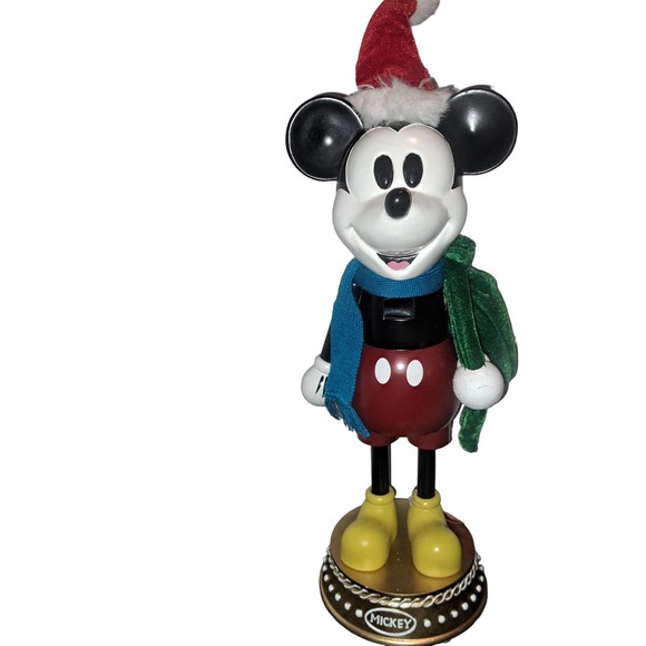 NWT-LARGE RARE 16 inch Disney Mickey Mouse Wooden Nutcracker CUTIE! - Picture 1 of 7